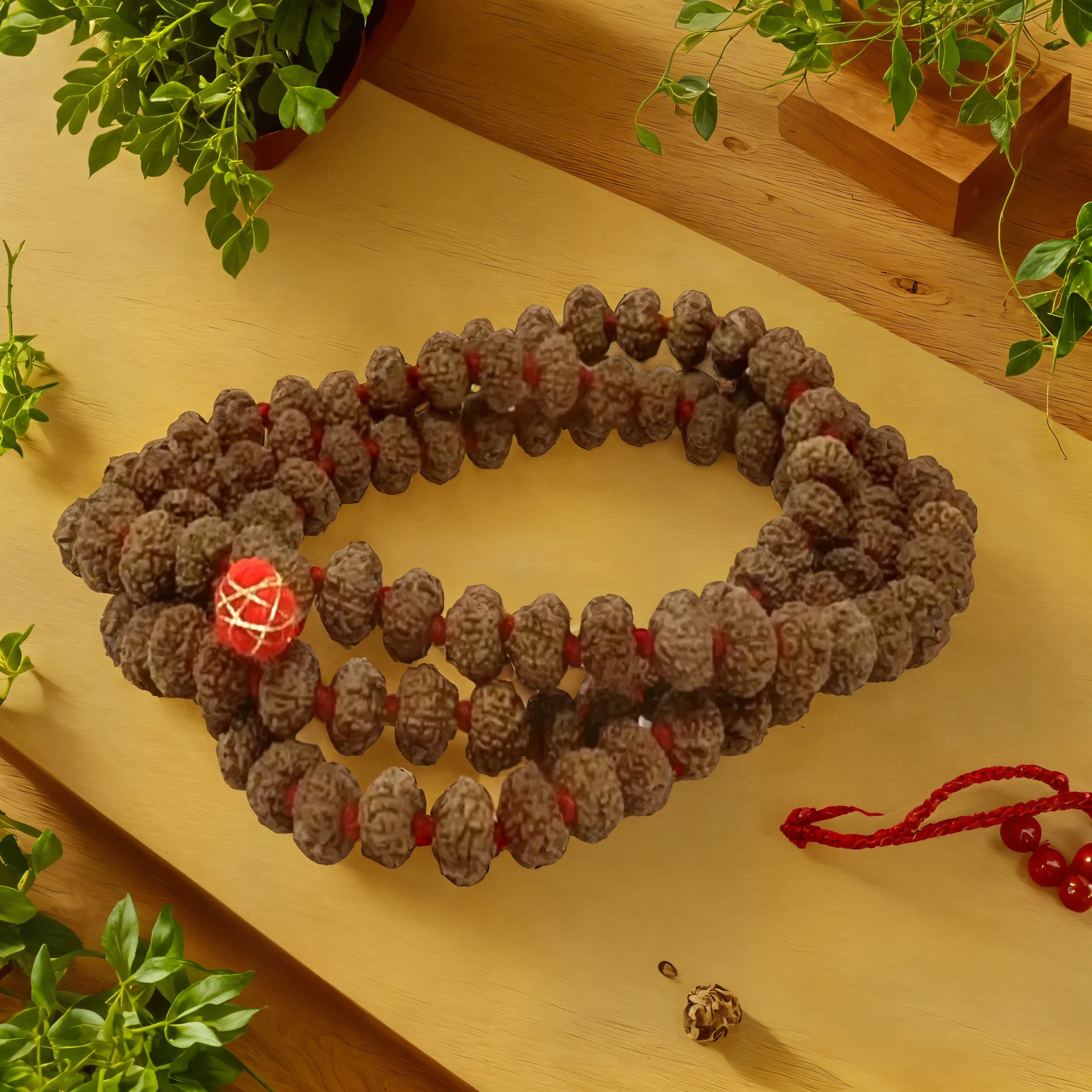 9 Mukhi Siddh Jaap Mala | Rudraksha Mala Blessed by Nav Durga for Protection & Prosperity